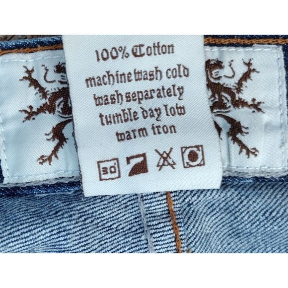 D-1st‎ Genderless Straight Leg Blue Jeans 40x32 - Picture 8 of 9